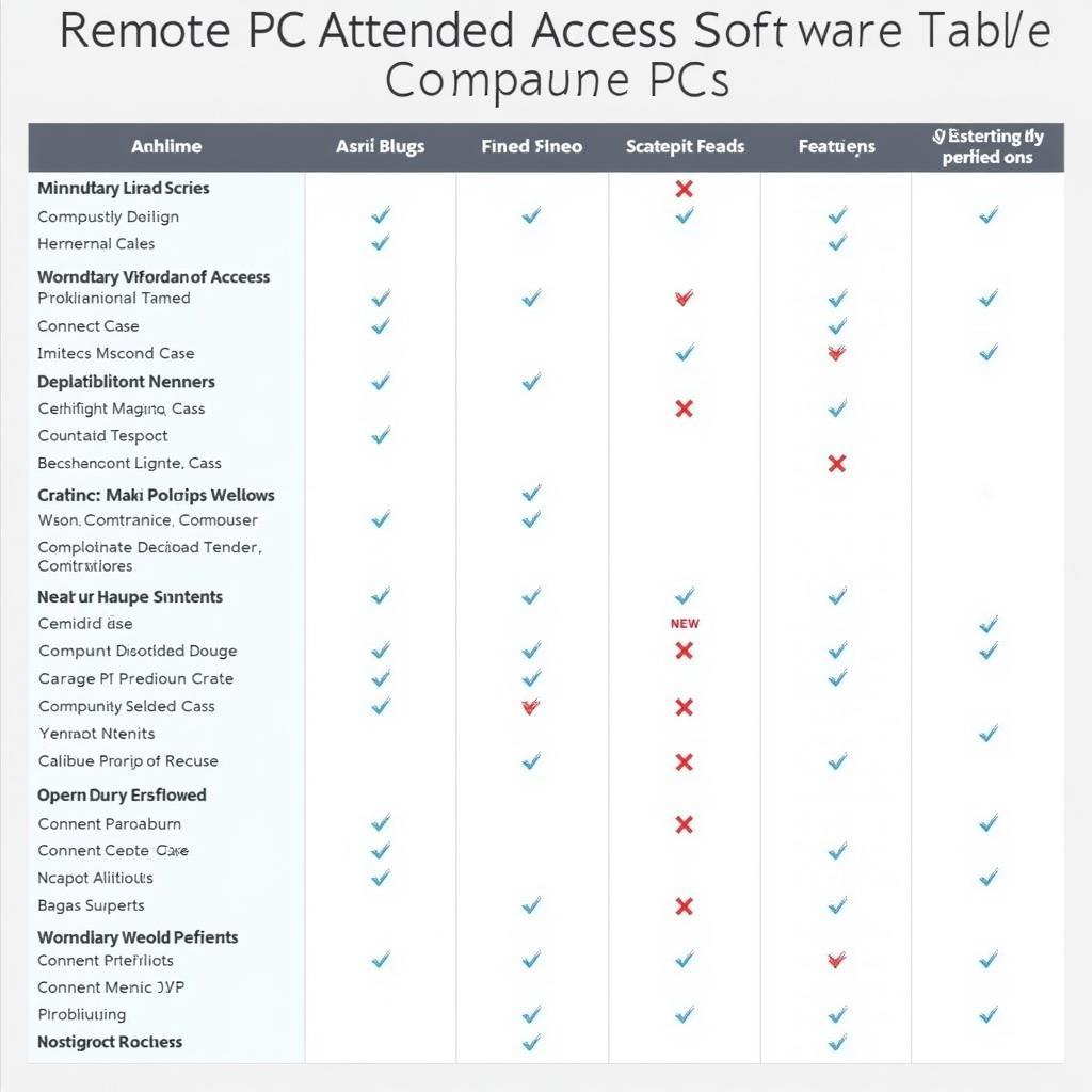 Remote PC Attended Access Software Comparison Table