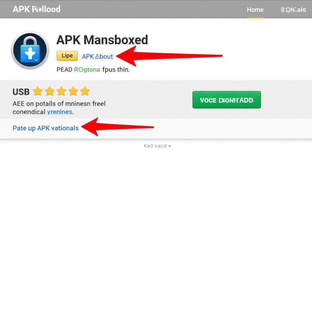 Example of a Safe APK Download Website