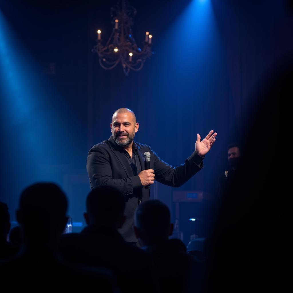 Shayne Ward captivating the audience during a live performance