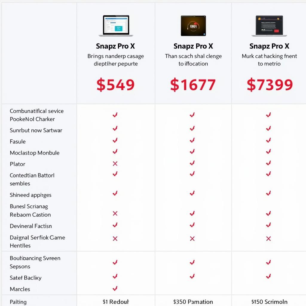 Snapz Pro X Comparison Chart