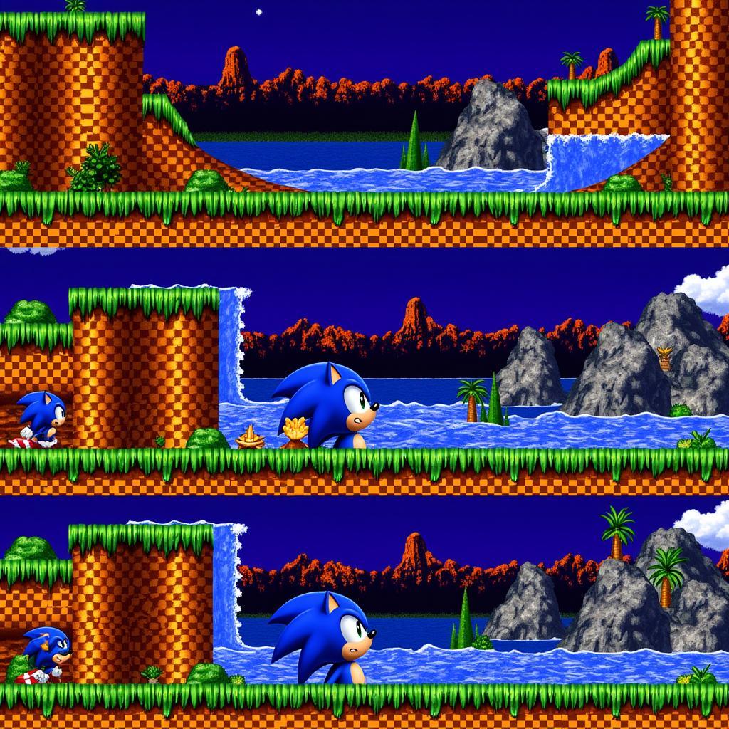 Sonic CD Time Travel Gameplay