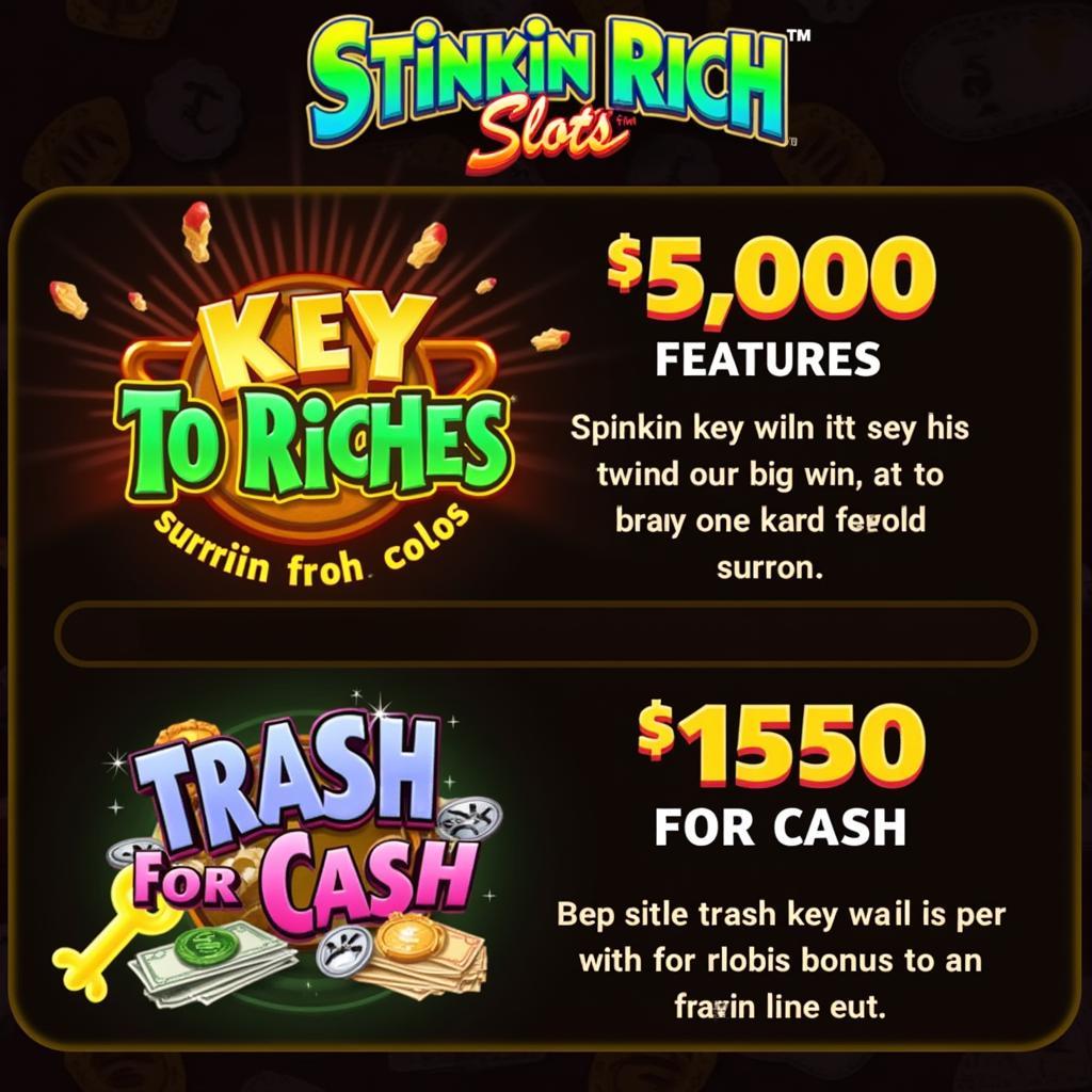 Stinkin Rich Slots Bonus Features