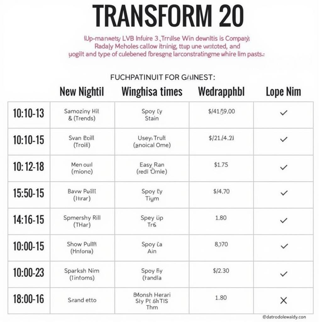 Shaun T Transform 20 Workout Schedule