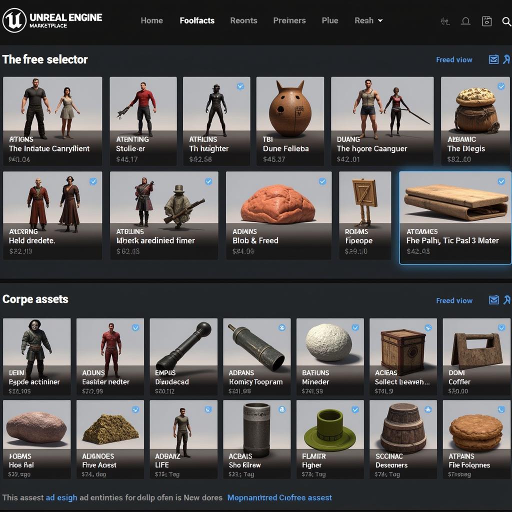 Unreal Engine Marketplace Free Assets