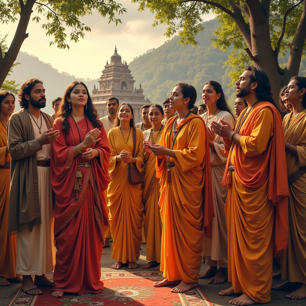 Devotees Singing Vallabha Naa Songs