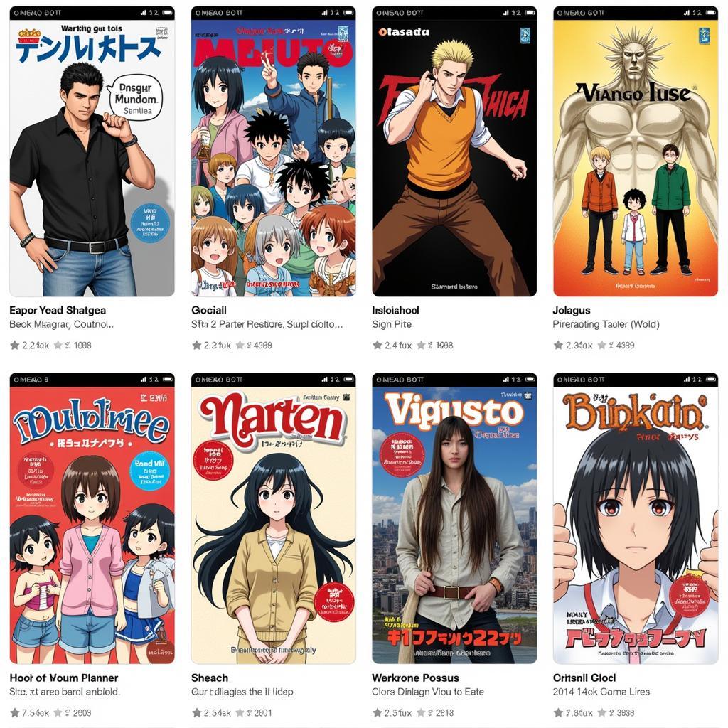 Various Manga Genres on App