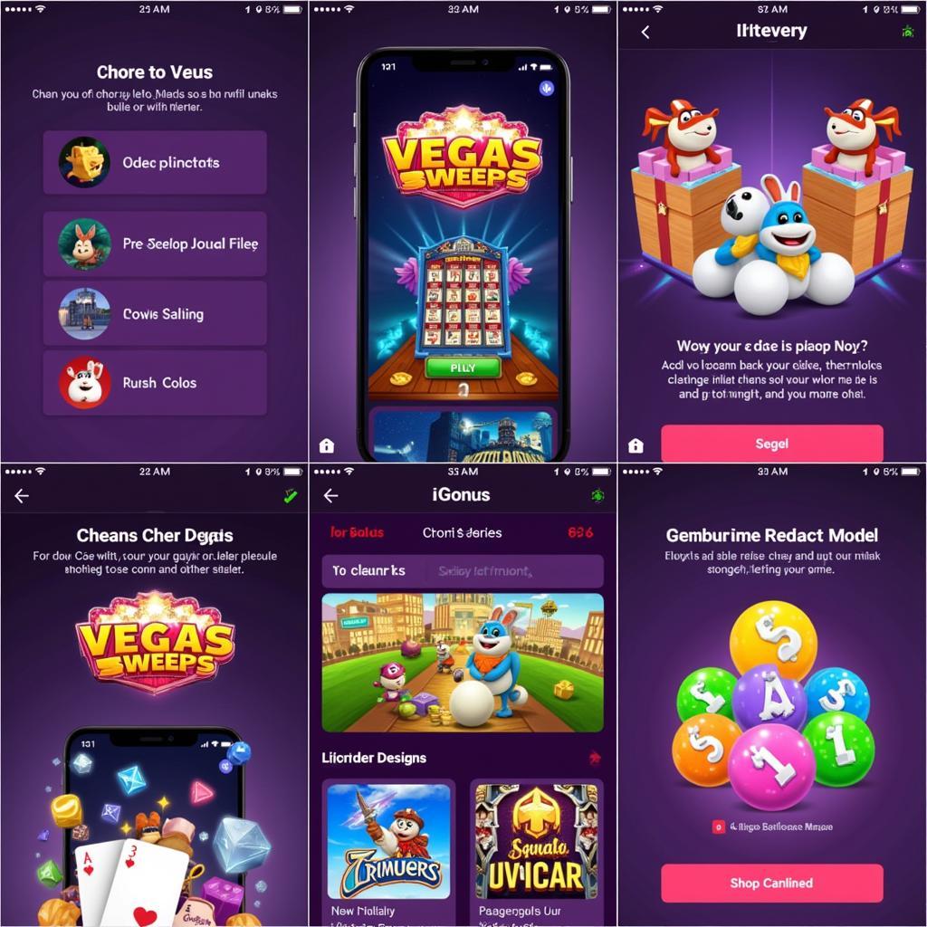 Vegas Sweeps Android Interface