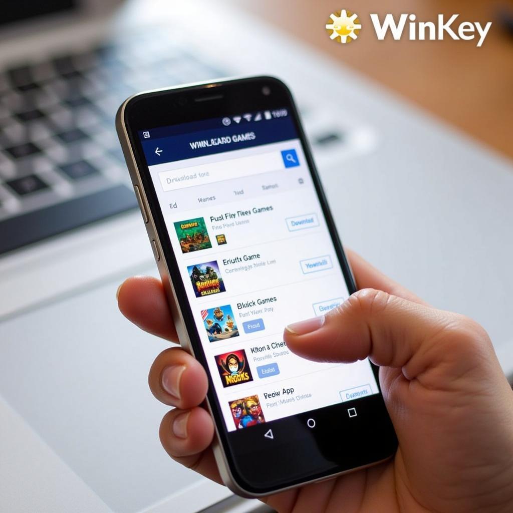 Downloading APK Games via WinKey Download