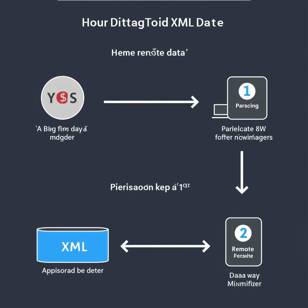 Diagram illustrating XML Data Integration in Android App