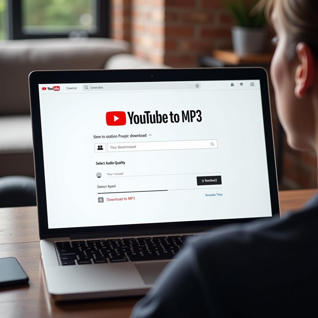 YouTube to MP3 Download Software on a Laptop