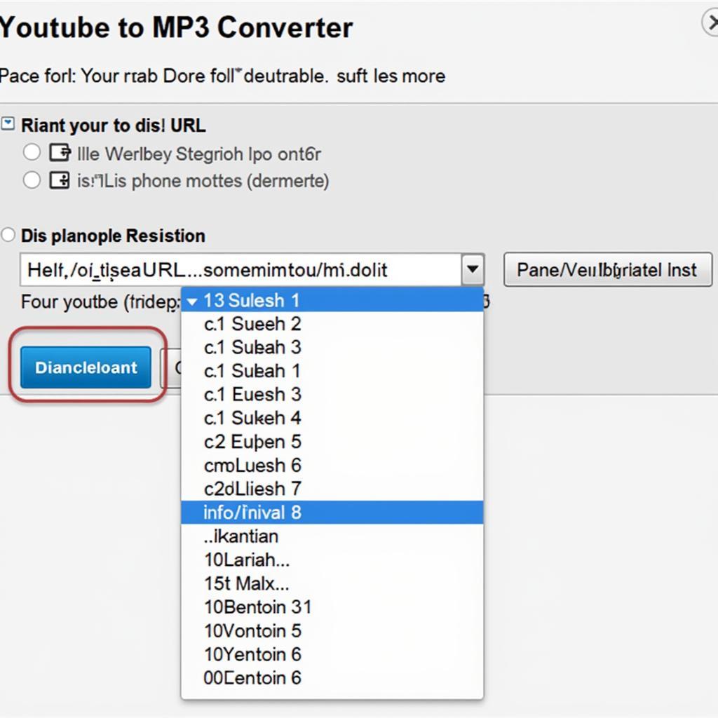 Online YouTube to MP3 Converter Screenshot